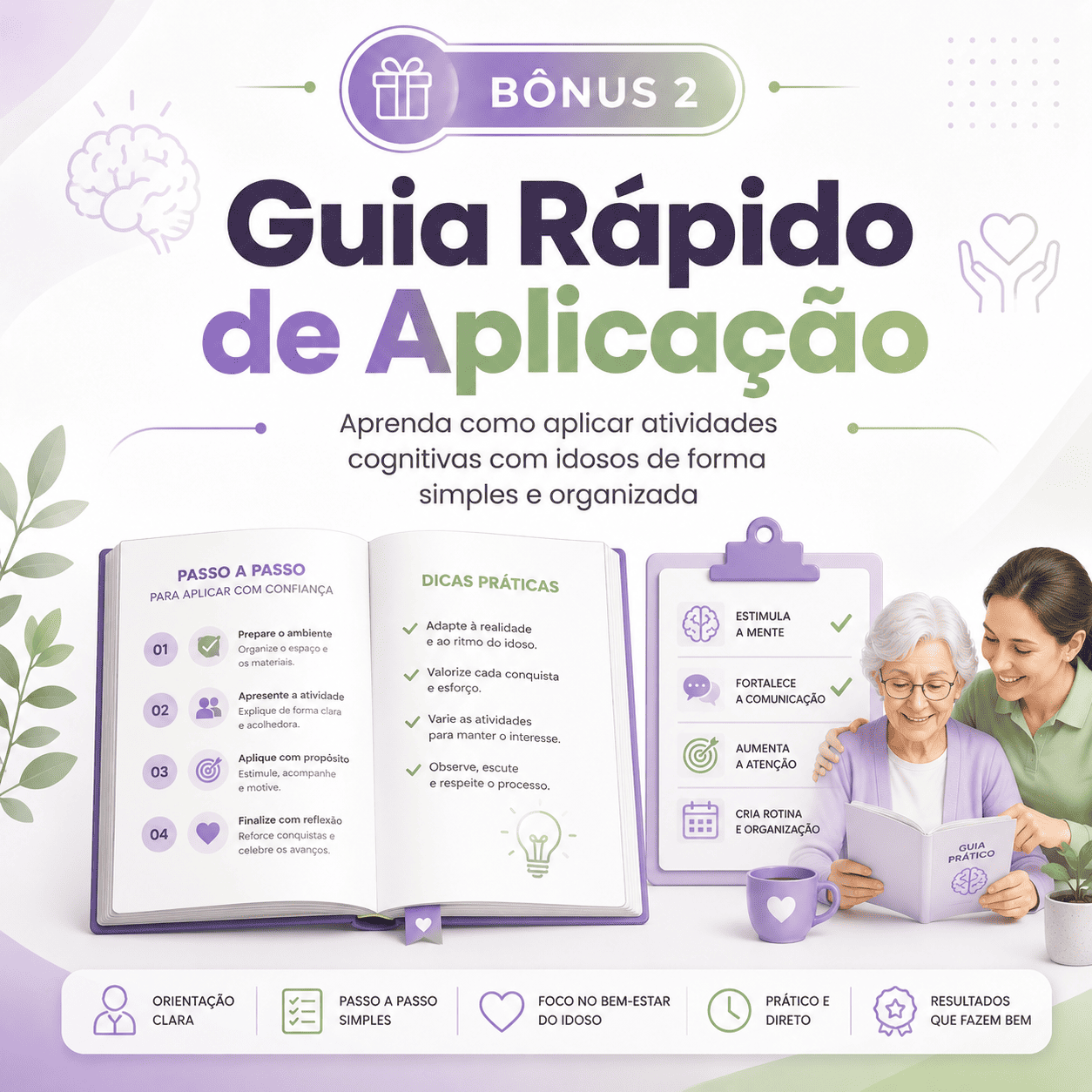 Capa do bônus Guia Rápido de Aplicação
